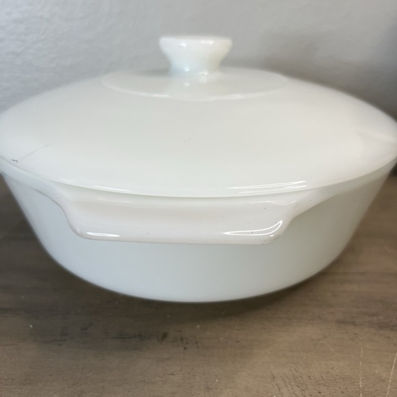 Vintage 437 Anchor Hocking Fire King Meadow‎ Green Casserole Dish W/Lid 1.5 Qt - Picture 10 of 10